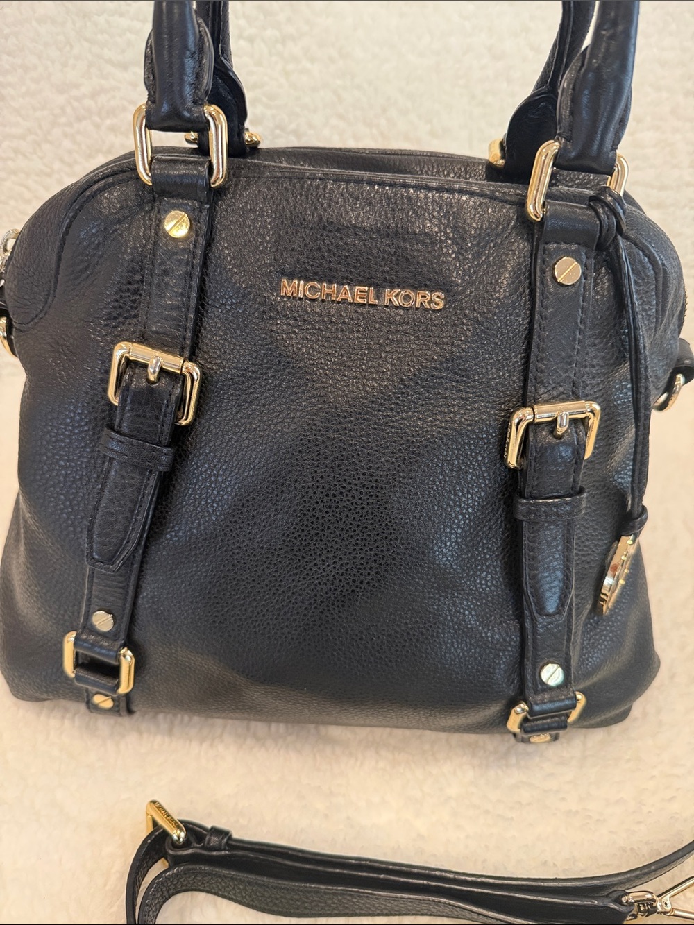 Micheal Kors | Bedford Satchel 
Pebbled leather - large bag - Picture 3 of 12